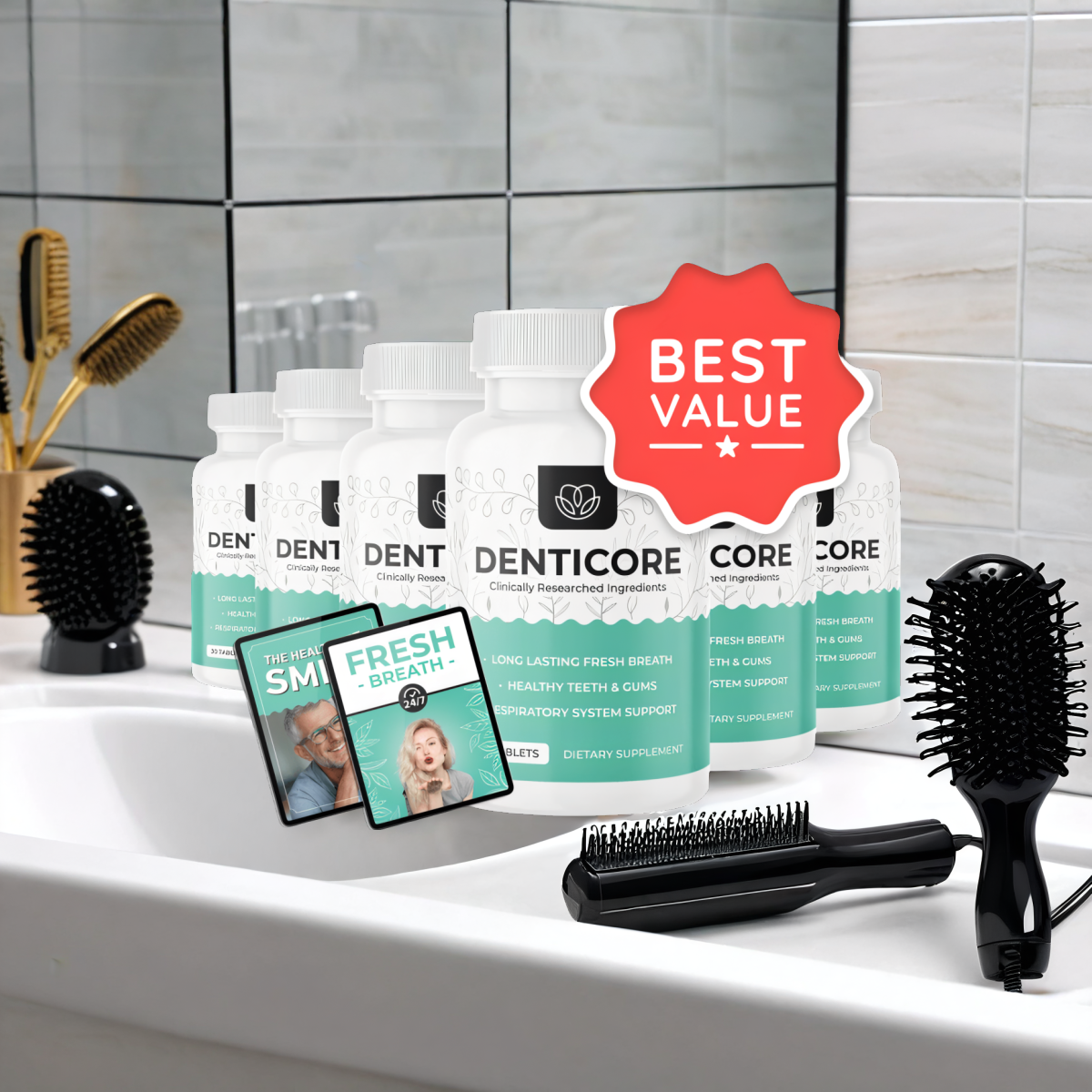 DentiCore - 6 Bottles + 2  Ebooks