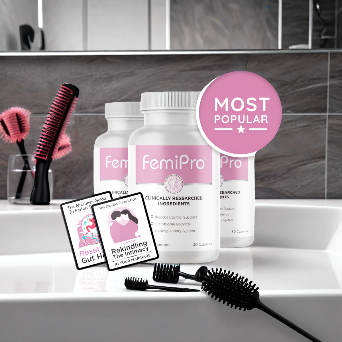 FemiPro - 3 Bottles + 2  Ebooks