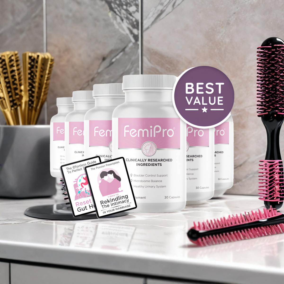 FemiPro - 6 Bottles + 2  Ebooks