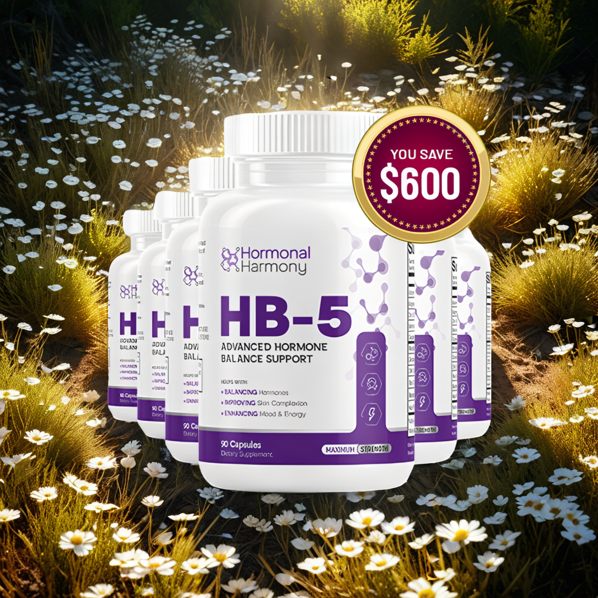 HB-5 (Hormonal Balance 5) - 6 month supply