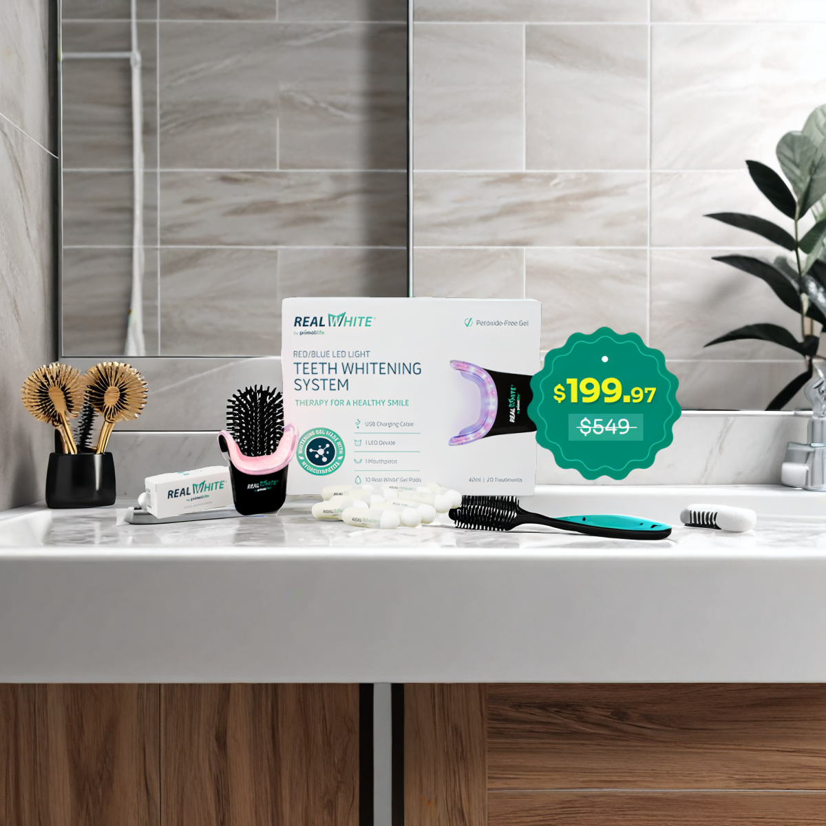 LED teeth whitening system