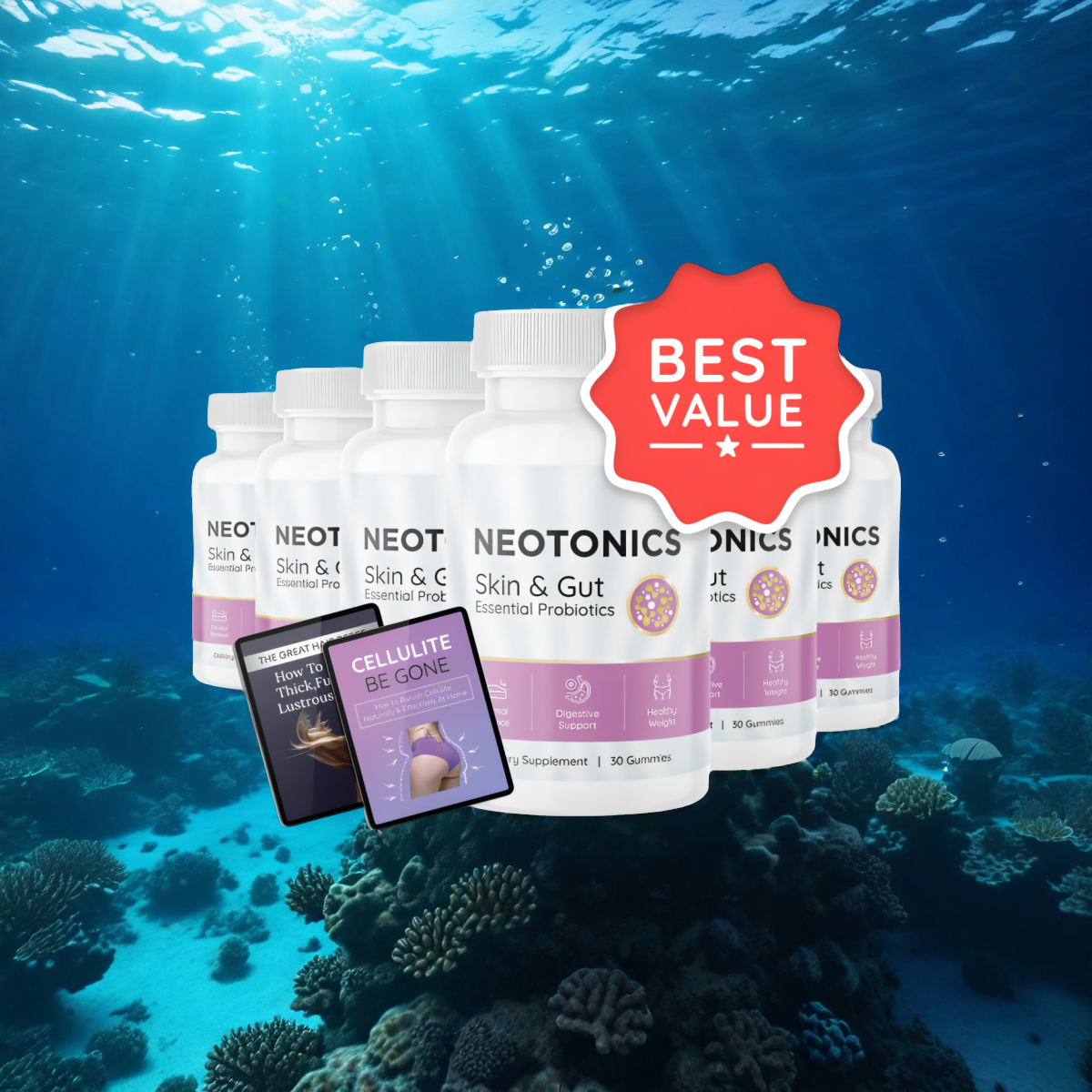 Neotonics - 6 Bottles + 2  Ebooks